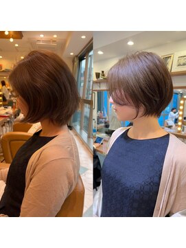 ロンド パルティール 大宮(Lond partir) 石田似合わせカットアースカラーくびれヘアーデザインカラー