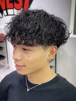 オーシャントーキョー ウエスト 心斎橋(OCEAN TOKYO WEST) 波巻きパーマメンズツイストスパイラルパーマツーブロック