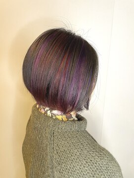 ブロッサム 東久留米店(Blossom) 10代20代★大人かわいいダブルカラーブリーチユニコーンカラー