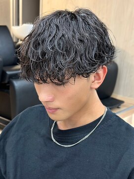 エルマーク 天王寺(L-MARK) マッシュスパイラルパーマツイストスパイラル波巻きメンズ