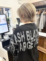 ジャストビューティー リアリー(just beauty Really)&nbsp;白髪ぼかしハイライト×くびれボブ【横須賀中央 Really】