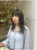 自然乾燥で決まる!ウェーブパーマ