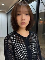 ドロシー 郡山桑野店(Dorothy)&nbsp;黒髪ボブルフネビージュ小顔ワンレン