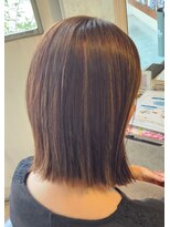 ヘアーエポック(hair epoque)&nbsp;ミニボブ×髪質改善ストレート×ハイライト