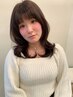 小顔似合わせカット+艶髪カラー+セラミドトリートメント￥14300