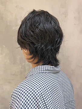 アイティー バイ アルバム 中野店(IT by ALBUM) ニュアンスパーマフェザーショート韓国マッシュ_ba492411