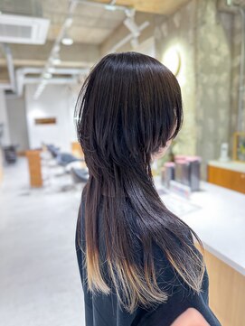 ワッカ(wacca) マッシュ ウルフ ハイライト 丸み