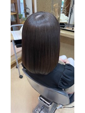 ひろ美容室 ミディアムボブショート美髪韓国ヘア_ba536431