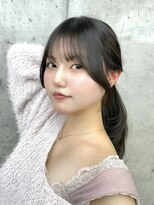 ビューブルー 亀戸錦糸町(VIEW BLUE)&nbsp;美髪カールピンクブラウン韓国レイヤーロングセミディ顔周り前髪