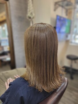 フラワーオーガニック(flower organics) 【フラワーオーガニック伊藤】　～セミロング×透けベージュ～