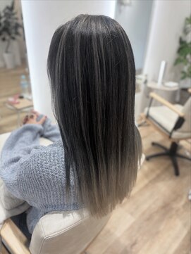 アスフィーダ(A'sfida) グレージュエアタッチバレイヤージュ