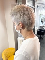 コアブラン 原宿 明治神宮前(CORE blanc)&nbsp;ダブルカラー/ブリーチ/ホワイトカラー/メンズダブルカラー/原宿