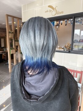 エルバイシオン(aile by sion) ブルーシルバー×ブルー