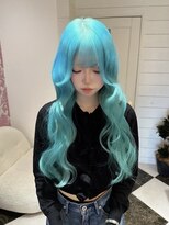 髪屋 紬 ターコイズブルー