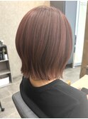 レイヤーボブ × ボルドーカラー【千葉優希】