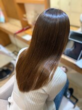 アミュレ ヘア サロン(Amule hair salon)&nbsp;無加工で艶のある自然なストレートパーマ世田谷梅ヶ丘美容院