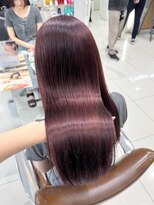 ジーナ 渋谷駅前(Zina) ブリーチなしダブルカラーで作るボルドーカラー