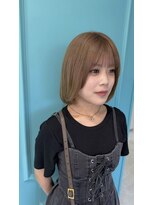 ルネシミズ(Rune shimizu)&nbsp;ミニボブ透明感ハイトーンミルクティーベージュ