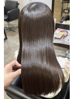アールヘアー(ar hair)の写真/縮毛矯正で思い通りにならなかった方必見！貴女に合わせたオリジナルの薬で今までにないツヤ髪を実現☆