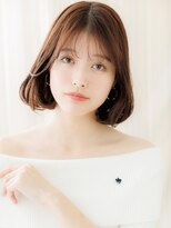カバーヘア ブリス 川口(COVER HAIR bliss) ミルクベージュブリーチなし大人美人抜け感Aラインボブ30代40代X