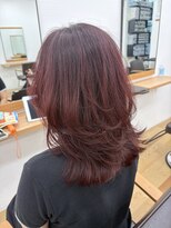 グランルッソ 広島本通(GRAN LUSSO)&nbsp;ワインレッド×ハッシュカット(8/13)