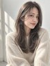 【☆期間限定☆】美髪縮毛矯正ストレート＋透明感カラー＋デザインカット