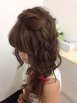 ヘアーセットサロン ピンキー(Hairset Salon Pinky)&nbsp;pinky☆編み込みサイドアレンジ