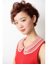 ジュエ (jouer)&nbsp;大人可愛いレイヤー/コンパクトショートパーマ/ピレンジカラー