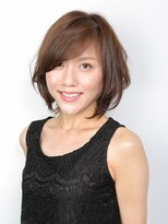 ヘアージェニック(hair genic)&nbsp;ストレート×カールの大人ミディ