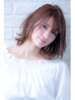 ヘアーアートシフォン 川口東口店(hair art chiffon) 3Dカラー&ジグザグバングのノットヘアでモードなミニマムボブ