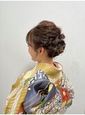和装にも◎ルーズシニヨン