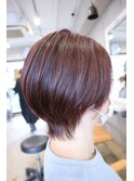 【前川】大人可愛い!ピンクブラウン×ショートスタイル