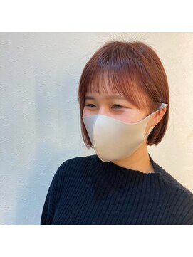 美容室 アクイール グラッセ(Accueillir grace) 小顔ミニボブ×ピンクカラー