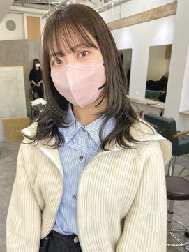 ソイ コンク 下北沢(soi conc) オリーブグレージュ/顔まわりレイヤー/レイヤーカット