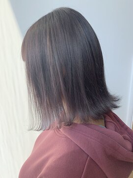 ベル バイ マグ 諏訪店(belle by Mag) 20代30代40代小顔切りっぱなし大人ボブ透明感アッシュカラー