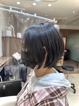 アッシュ 大泉学園店(Ash) 丸みショートボブ×地毛風ストレート【Ash大泉学園　横山】
