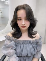 オニキス(ONYX)&nbsp;ダークグレーカラー韓国レイヤーカット【chisato】