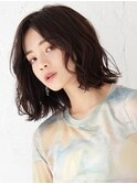 【La fith】切りっぱなしボブ×アッシュブラック