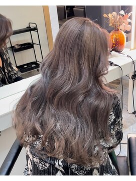 ブレンド 渋谷(BLend) ハイライトカラーマチルダボブインナーグレージュ前髪