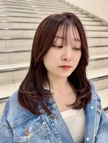 メイカ(MEIKA)&nbsp;”顔まわりレイヤー×レッドブラウン”　なかもと はな