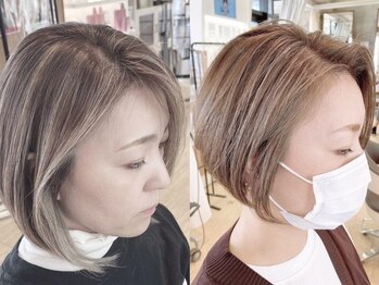 マニス(manis)の写真/ハイライトとのブレンドで美しく、ナチュラルに《白髪ぼかしで大人ハイライト》［白髪ぼかし/白髪染め］