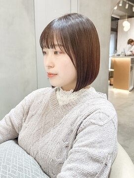 ロンド ブランシュ 錦糸町北口(Lond blanche) 黒髪ボブルフネビージュ小顔ワンレン