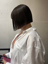 O&nbsp;前下がりぱつっとボブ×大人可愛いツヤ髪ストレートヘア20代30代