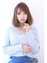 オーロ 西宮店(ORO)&nbsp;内巻きミディアム ナチュラルブラウン