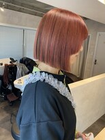 サンルーム(SUN room)&nbsp;アプリコットオレンジ/ボブ/デザインカラー/オシャレボブ
