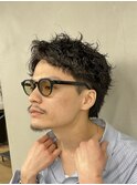 スパイラルパーマ大人ショート短髪パーマ新潟万代
