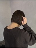 ボブ×ベージュブラウン
