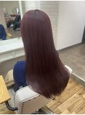 チェリーレッド10代20代ロングヘア艶髪アディクシーカラー