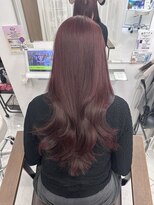 ハピネス 梅田茶屋町店(HAPPINESS)&nbsp;ブリーチなしダブルカラーワインレッド