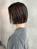 アイティーバイアルバム 北千住店(IT by ALBUM)&nbsp;ボブショート韓国ヘアハイライトカラーグレージュ_ba514821